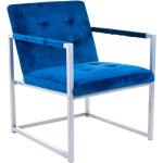 Fotel fém vázzal, kék - KIPLING - Butopêa