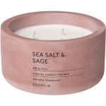 FRAGA SEA SALT & SAGE rózsaszín 7cm magas Ø13cm tengeri só-zsálya illatú szója viasz illatgyertya