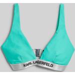 Női Gumi Zöld Karl Lagerfeld Háromszög bikini felsők - 60AA kosár XS-es 