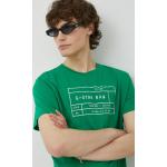 Férfi Feliratos Barna G-Star G-Star Marc Newson Kereknyakú Feliratos pólók Bio összetevőkből S-es 