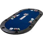 GamesPlanet® Kihajtható póker asztallap MDF Kék
