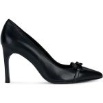 Női Szexi Bőr Fekete Geox Faviola Tűsarkú cipők - Hegyes orral akciósan 39-es méretben 