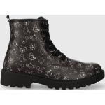 Gyerek Textil Fekete Geox Téli cipők Fűzős kapoccsal 28-as méretben 
