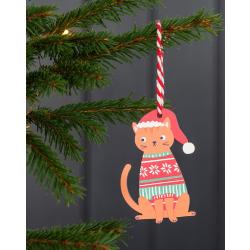 Ginger Cat Christmas Decoration