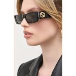 Designer Női Fekete Gucci Szögletes napszemüvegek XXL-es 