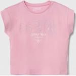 Elasztán Rózsaszín Guess Gyerek pólók 