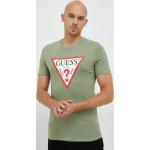 Férfi Feliratos Zöld Guess Feliratos pólók Bio összetevőkből L-es 