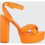 Női Szexi Bőr Narancssárga Guess Tűsarkú cipők 39-es méretben 