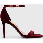 Női Lezser Gumi Sötét vörös árnyalatú Guess Tűsarkú cipők Csatos kapoccsal 36-os méretben 