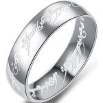 Gyűrűk ura gyűrű ezüst nemesacél gyűrű, 8