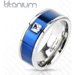 Fényes Kék Ekszer eshop Titánium gyűrűk 65 