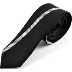 Gyapjú nyakkendõ fekete és kék részekkel