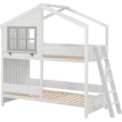 Gyermek emeletes ágy Dream House 90 x 200 cm 2 ággyal és egy létrával