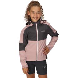 Gyermek softshell kabát Regatta ACIDITY VI rózsaszín/szürke