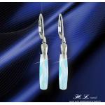 H. L. Jewel Swarovski® kristályos ezüst fülbevaló - Bagett Crystal AB