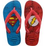Gyerek Klasszikus Feliratos Piros Havaianas Superman Flipflop papucsok akciósan 24-es méretben 