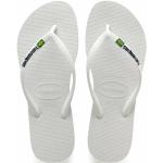 Havaianas Slim Brasil Logo flip-flop papucs, fehér