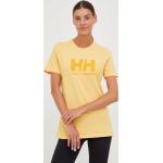 Női Feliratos Gyapjú Narancssárga Helly Hansen Kereknyakú Feliratos pólók Bio összetevőkből M-es 