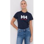 Női Feliratos Gyapjú Sötétkék árnyalatú Helly Hansen Kereknyakú Feliratos pólók Bio összetevőkből XS-es 