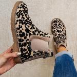 Női Állatmintás Barna Téli Vízálló Téli cipők 
