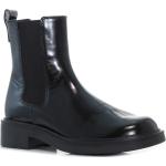 Női Lezser Fekete Högl Extra széles Bélelt Téli cipők Cipzáros kapoccsal - 5-7 cm-es sarokkal Borjúbőr akciósan 41-es méretben 