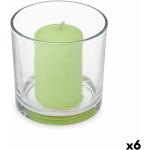 Üveg Zöld Gyertyák 10 cm-es méretben akciósan 