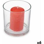 Üveg Piros Gyertyák 10 cm-es méretben akciósan 