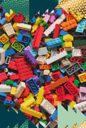 Színes LEGO kockák