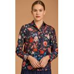Ing Gant D2. Reg Wild Floral Cot Silk Shirt Kék 34