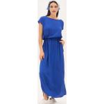 Női Lezser Szövet Kék Nyári Maxi Nyári ruhák Moletteknek Plusz méretes 