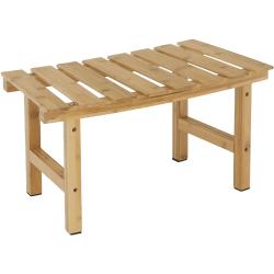 Íves kisasztal pezsgõfürdõhöz, természetes bambusz, VIREO TYP 3