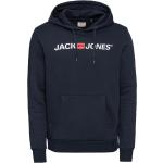 JACK & JONES Tréning póló tengerészkék / fehér / piros