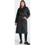 Aszimmetrikus Női Lezser Poliészter Fekete Gant Téli Bélelt Steppelt kabátok Fenntartható forrásból XS-es 