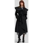 Fodros Női Elegáns Fekete Karl Lagerfeld Tavaszi Kabátok M-es 