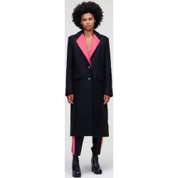 Kabát Karl Lagerfeld Satin Lapel Tailored Coat