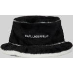 Női Szőrme Fekete Karl Lagerfeld Baseball sapkák 