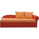 Csíkos Pamut Narancssárga Kondela Párnás Kihúzható kanapék 