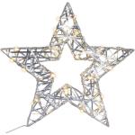 Karácsonyi csillag idõzítõvel meleg fehér 30 LED 40 cm