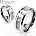 Fehér Ekszer eshop Titánium gyűrűk 54 