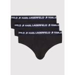 Férfi Fekete Karl Lagerfeld Alsónadrágok 3 darab / csomag akciósan S-es 