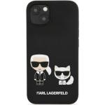 Karl Lagerfeld and Choupette Apple iPhone 13 Mini (5.4) hátlapvédõ tok fekete (KLHCP13SSSKCK)