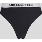 Női Elasztán Fekete Karl Lagerfeld Magas derekú bikini alsók Fenntartható forrásból S-es 