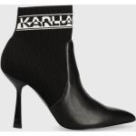 Női Szexi Bőr Fekete Karl Lagerfeld Tűsarkú cipők - Hegyes orral 40-es méretben 