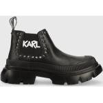 Női Lezser Bőr Fekete Karl Lagerfeld Téli cipők akciósan 37-es méretben 