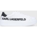 Férfi Gumi Fehér Karl Lagerfeld Tornacipők Fűzős kapoccsal 40-es méretben 
