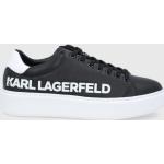 Férfi Lezser Gumi Fekete Karl Lagerfeld Tornacipők Fűzős kapoccsal 41-es méretben 