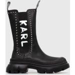 Női Lezser Bőr Fekete Karl Lagerfeld Téli cipők 37-es méretben 