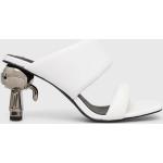 Női Bőr Fehér Karl Lagerfeld Utcai papucsok 36-os méretben 