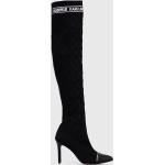 Női Szexi Bőr Fekete Karl Lagerfeld Tűsarkú cipők - Hegyes orral 40-es méretben 