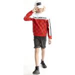 Piros Karl Lagerfeld Kapucnis Gyerek pulóverek 